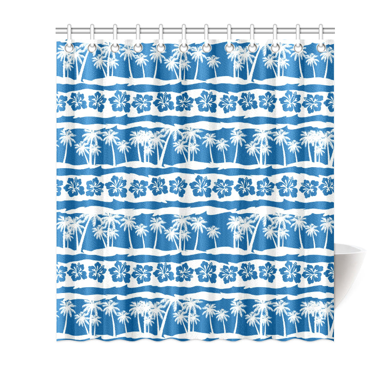 Hawaiian Themed Pattern Print Design H021 Shower Curtain