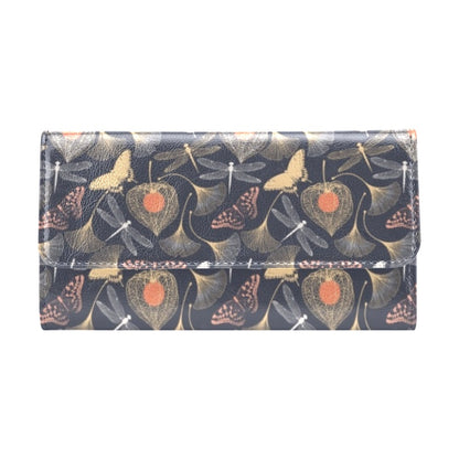 Dragonfly Print Design LKS404 Women's Trifold Wallet