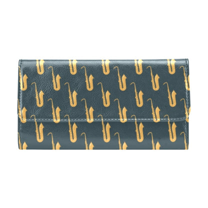 Saxophone Print Design LKS401 Women's Trifold Wallet