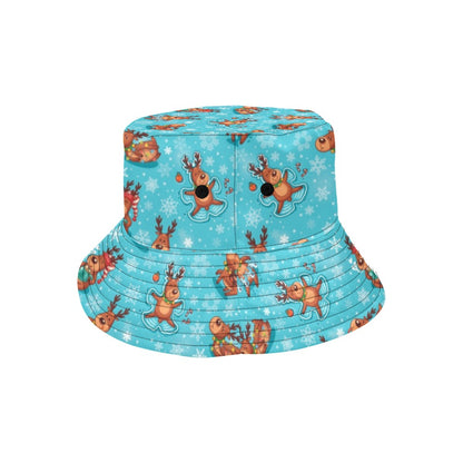 Reindeer Print Design LKS402 Unisex Bucket Hat