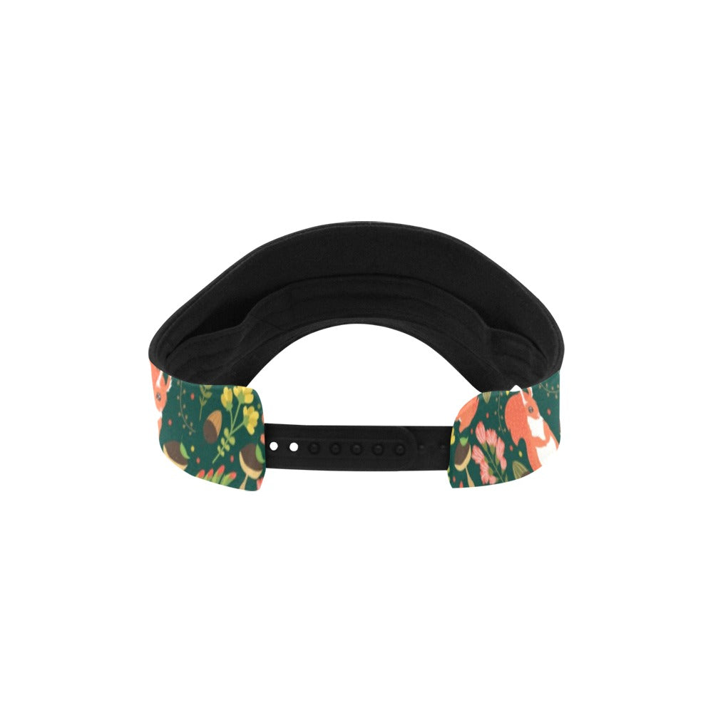 Squirrel Print Design LKS302 Unisex Sun Visor