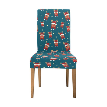 Reindeer Print Design LKS406 Dining Chair Slipcover