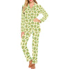 Olive Print Design LKS302 Women's Long Pajama Set