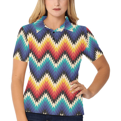 Tribal Aztec Women's Polo Shirt