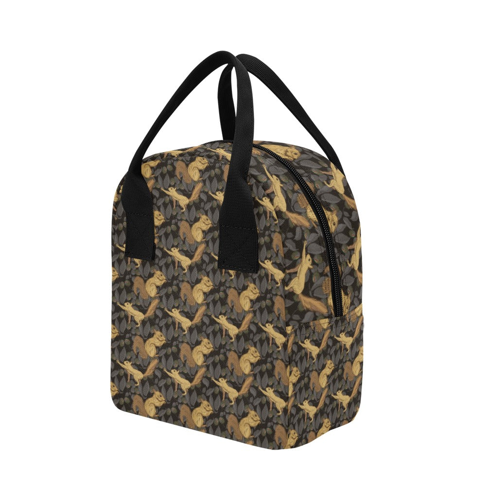 Squirrel Print Design LKS309 Insulated Lunch Bag