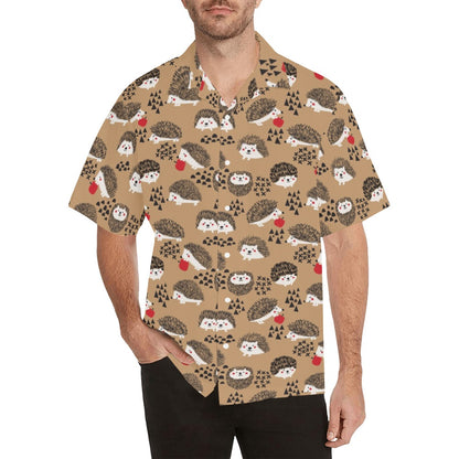 Hedgehog Print Design LKS403 Men's Men's Hawaiian Shirt