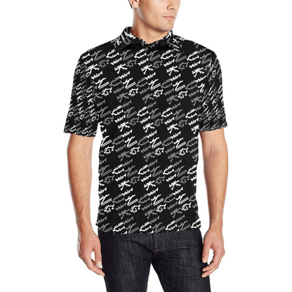 Vikings Print Design LKS306 Men Polo Shirt