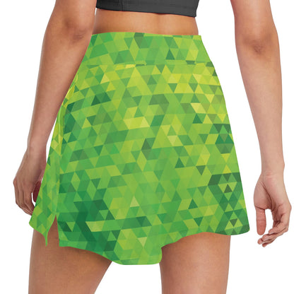 Geometric Print Design LKS402 17" Golf & Pickleball Skort with Pockets