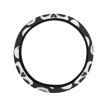 Skull Print Design LKS301 Steering Wheel Cover with Elastic Edge