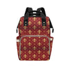 Fleur De Lis Print Design LKS401 Diaper Bag Backpack