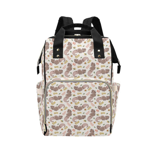 Squirrel Print Design LKS307 Diaper Bag Backpack