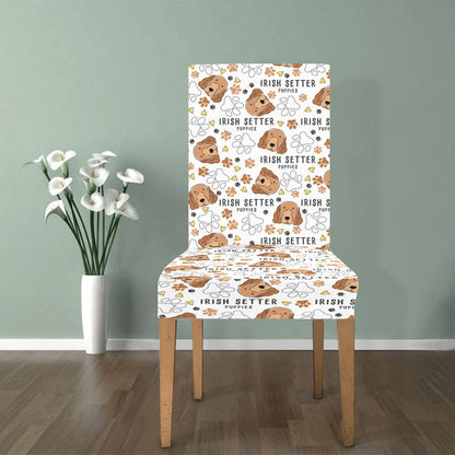 Setters Irish Print Design LKS301 Dining Chair Slipcover