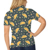 Taco Pattern Print Design TC02 Women's Polo Shirt