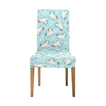 Horse Cute Print Design LKS306 Dining Chair Slipcover