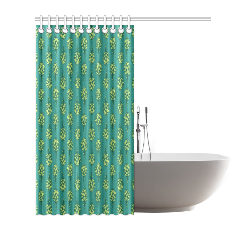Artichoke Pattern Print Design 04 Shower Curtain