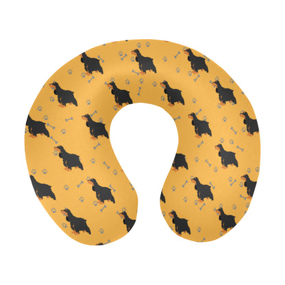 Cocker Pattern Print Design 01 U-Shaped Travel Neck Pillow