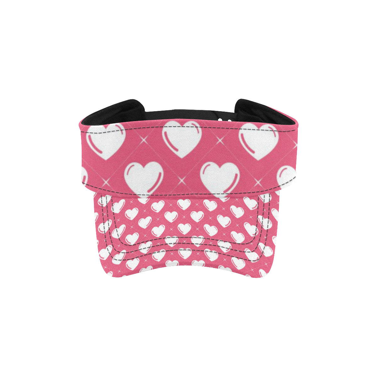 Heart Pattern Print Design HE07 Unisex Sun Visor