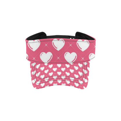 Heart Pattern Print Design HE07 Unisex Sun Visor