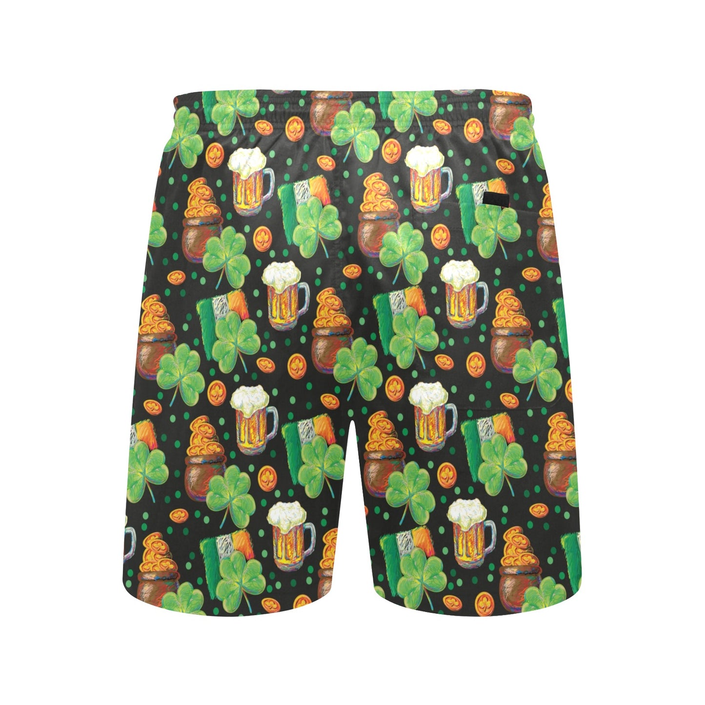 St Patricks Day Print Design LKS303 Men's Swim Trunks Beach Shorts