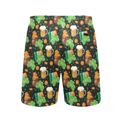 St Patricks Day Print Design LKS303 Men's Swim Trunks Beach Shorts
