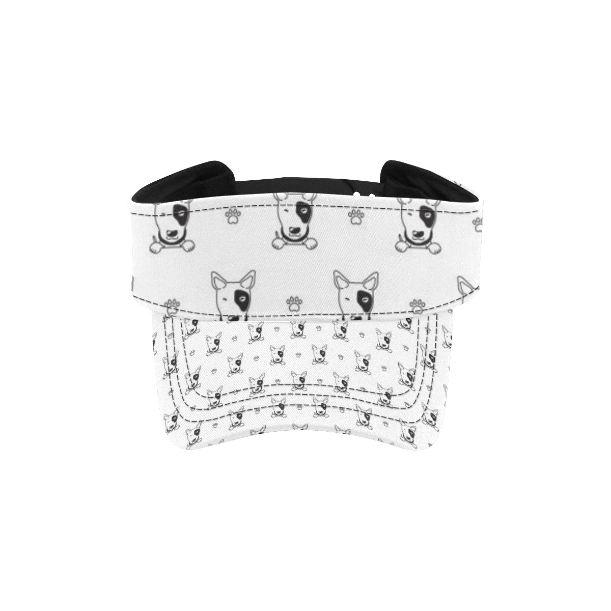 Bull Terriers Pattern Print Design 06 Unisex Sun Visor