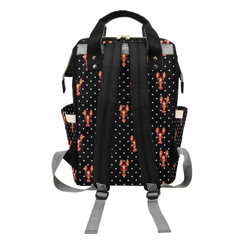 Lobster Print Design LKS401 Diaper Bag Backpack