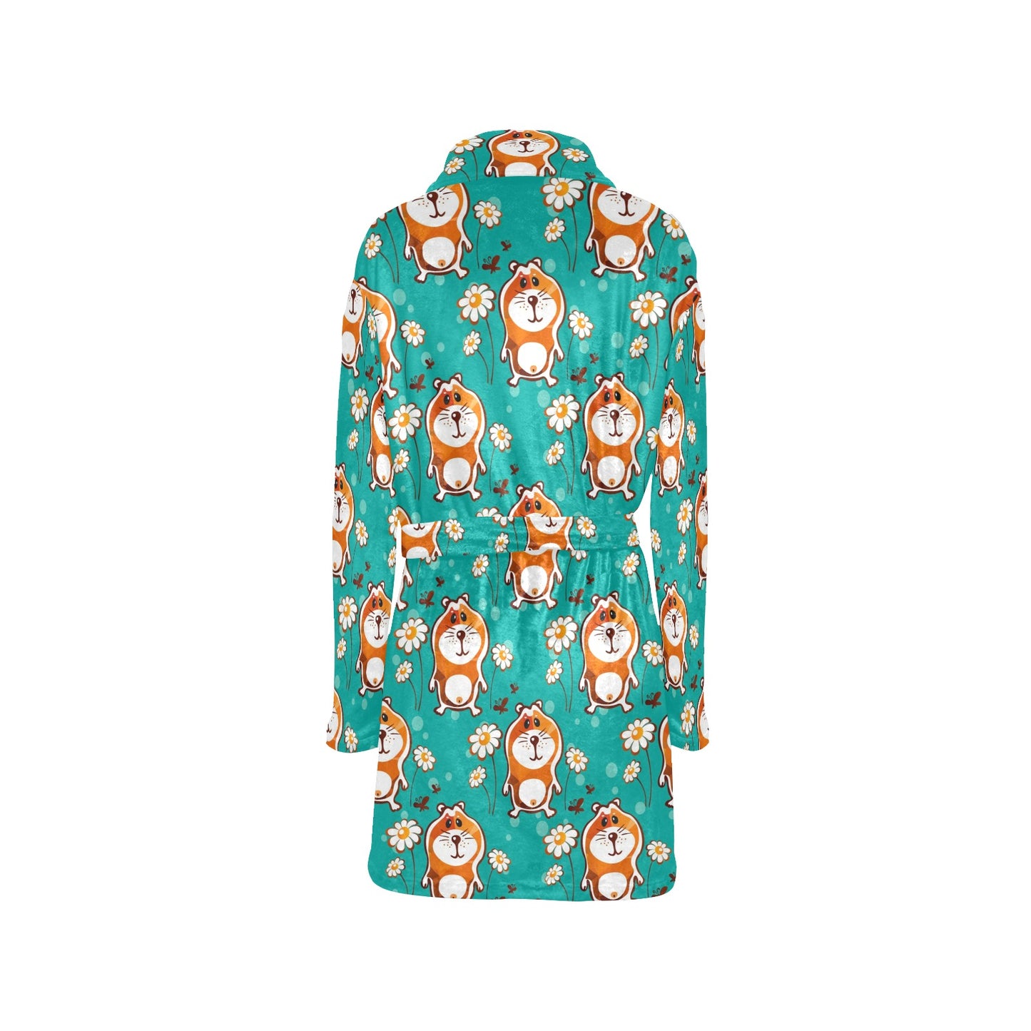 Hamster Pattern Print Design 01 Women's Fleece Robe