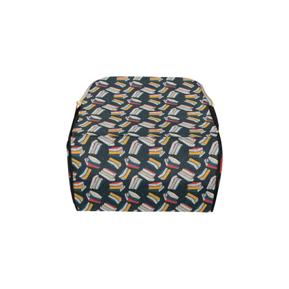 Book Pattern Print Design 07 Diaper Bag Backpack