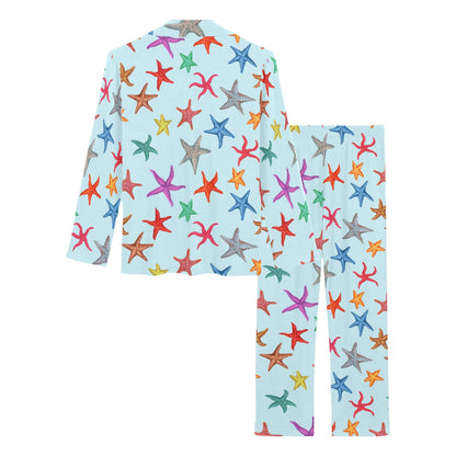 Starfish Print Design LKS402 Women's Long Pajama Set