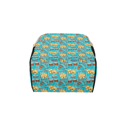Percussion Pattern Print Design 03 Diaper Bag Backpack