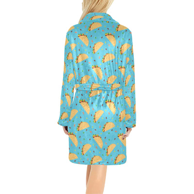 Taco Print Design LKS303 Women's Fleece Robe