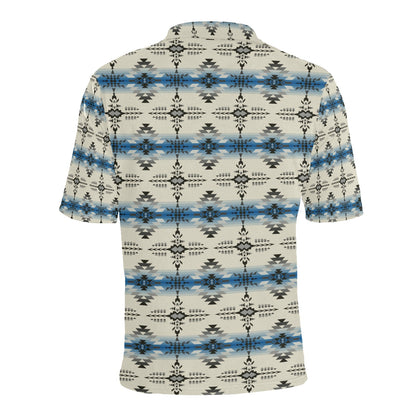 Southwest Pattern Print Design LKS304 Men Polo Shirt
