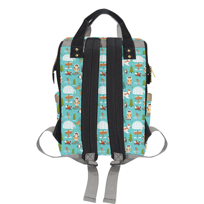 Eskimo Pattern Print Design 01 Diaper Bag Backpack