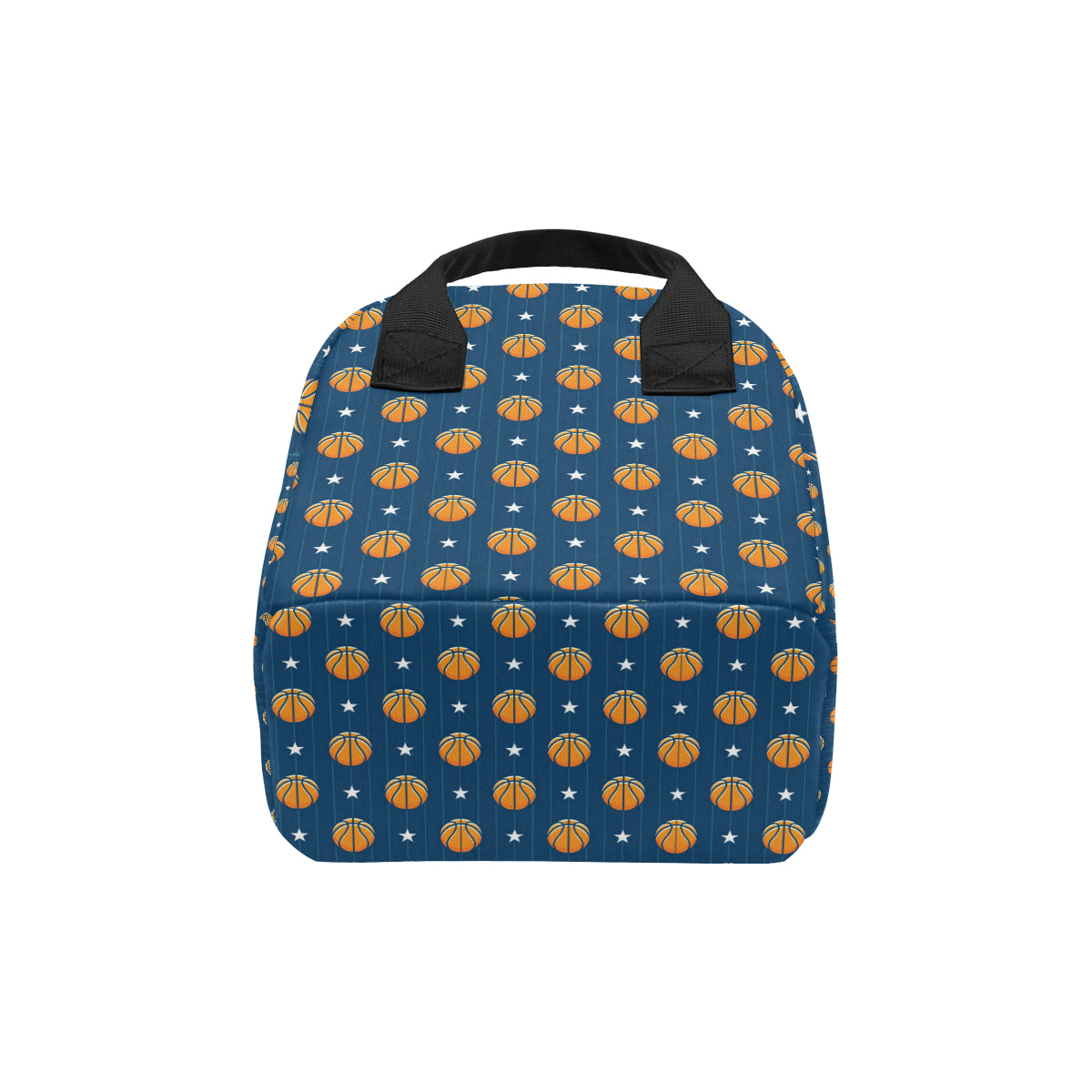 Basketball Star Print Pattern Insulated Lunch Bag