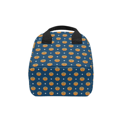 Basketball Star Print Pattern Insulated Lunch Bag