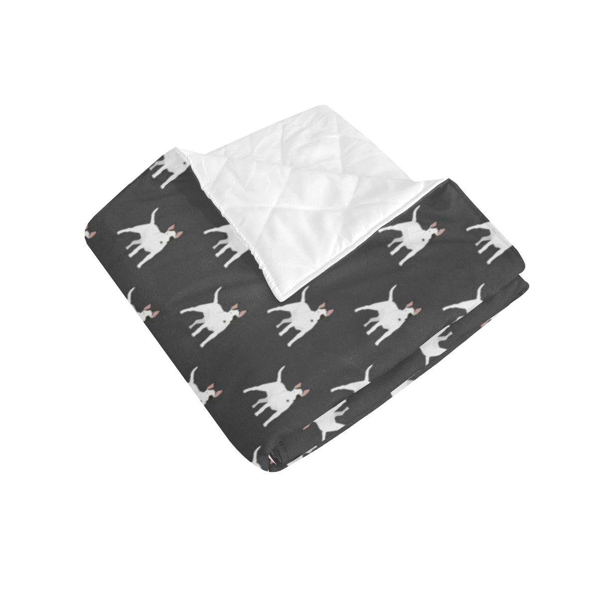Bull Terriers Pattern Print Design 02 Premium Quilt