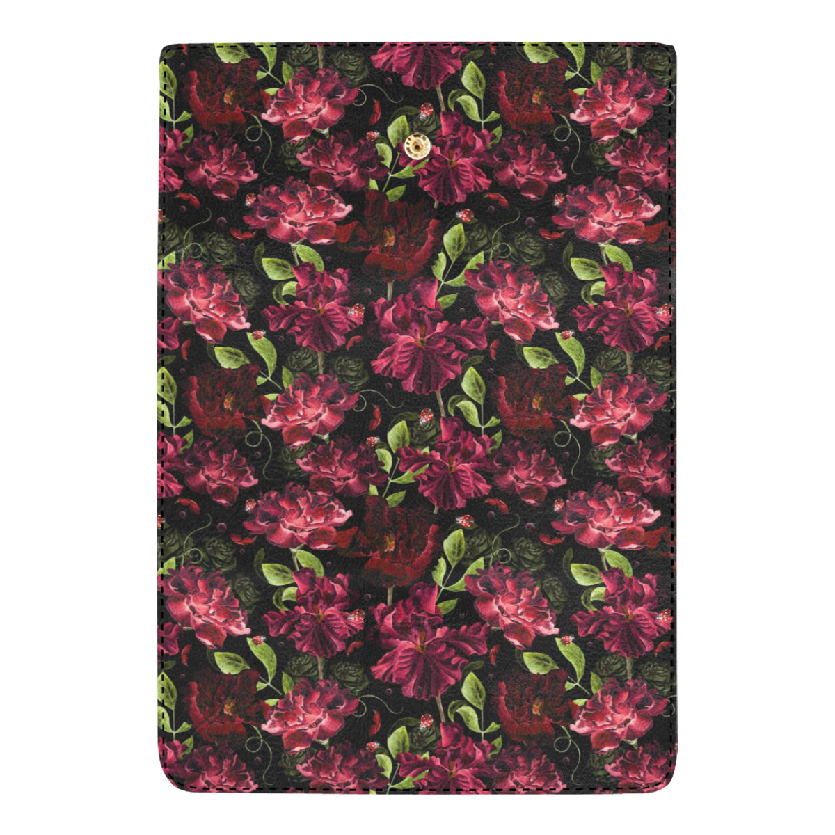 Iris Pattern Print Design IR03 Women's Trifold Wallet