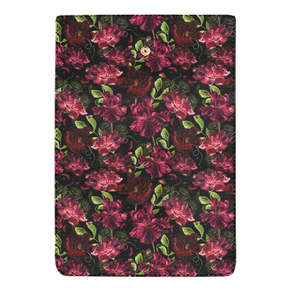 Iris Pattern Print Design IR03 Women's Trifold Wallet