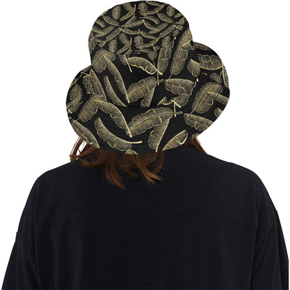 Banana Leaf Pattern Print Design BL07 Unisex Bucket Hat