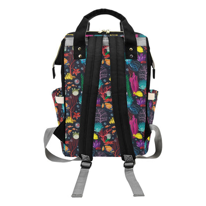 Underwater Cute Print Design LKS303 Diaper Bag Backpack
