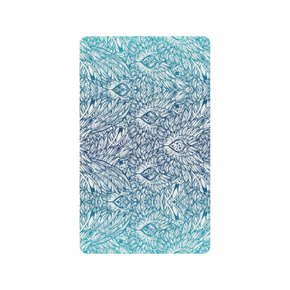 Angel Wings Boho Design Themed Print Rubber Doormat