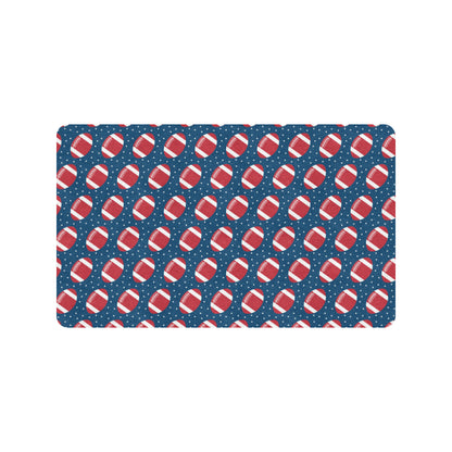 American Football Star Design Pattern Rubber Doormat