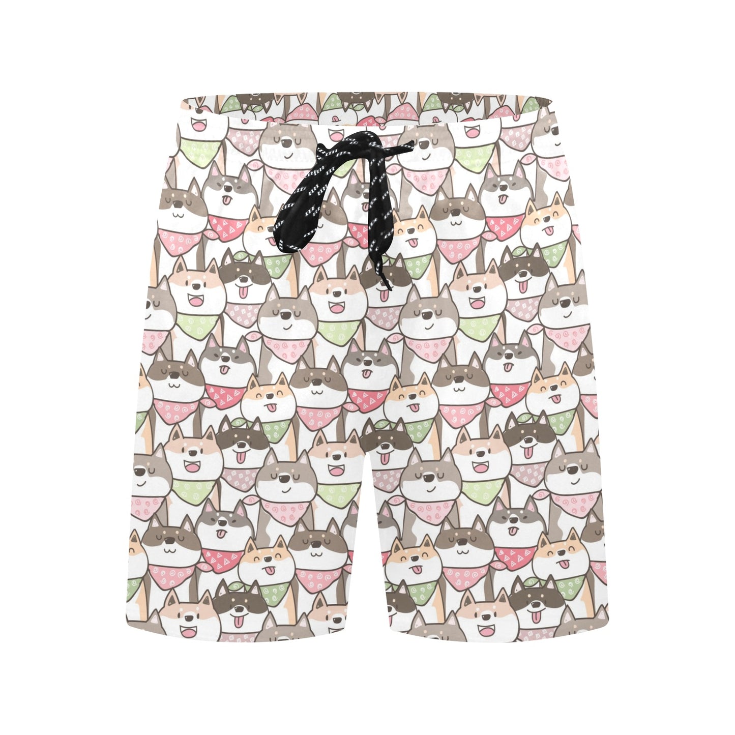 Shiba Inu Print Design LKS305 Men's Swim Trunks Beach Shorts