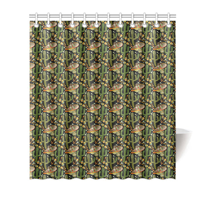 Western Style Print Shower Curtain