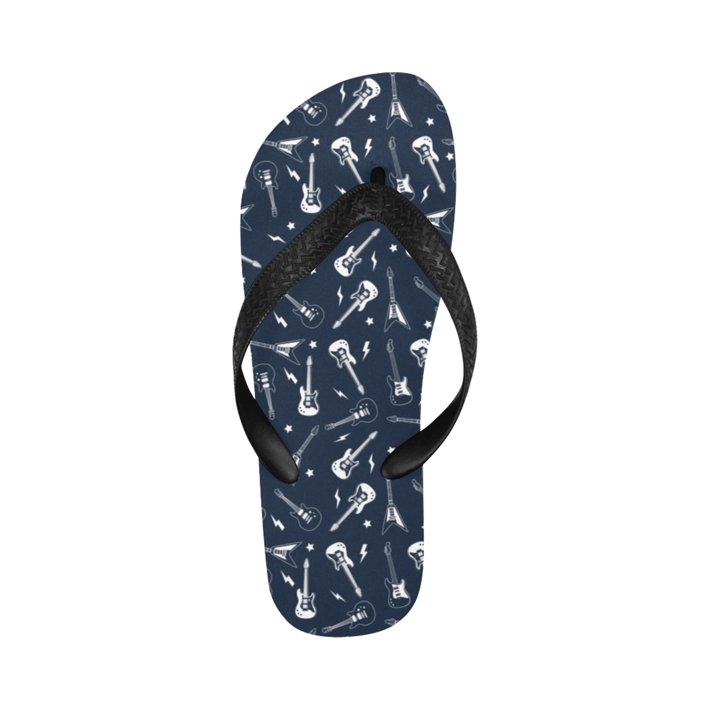 Electric Guitar Print Design LKS402 Flip Flops