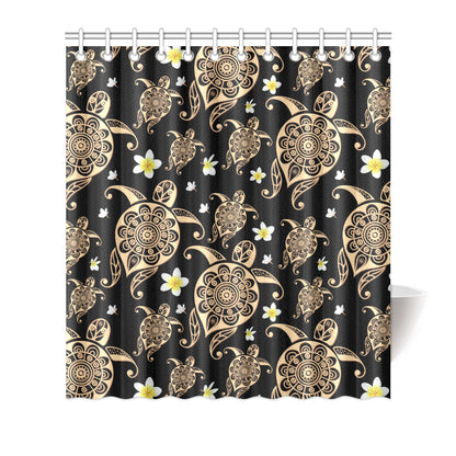 Turtle Polynesian Tribal Hawaiian Shower Curtain