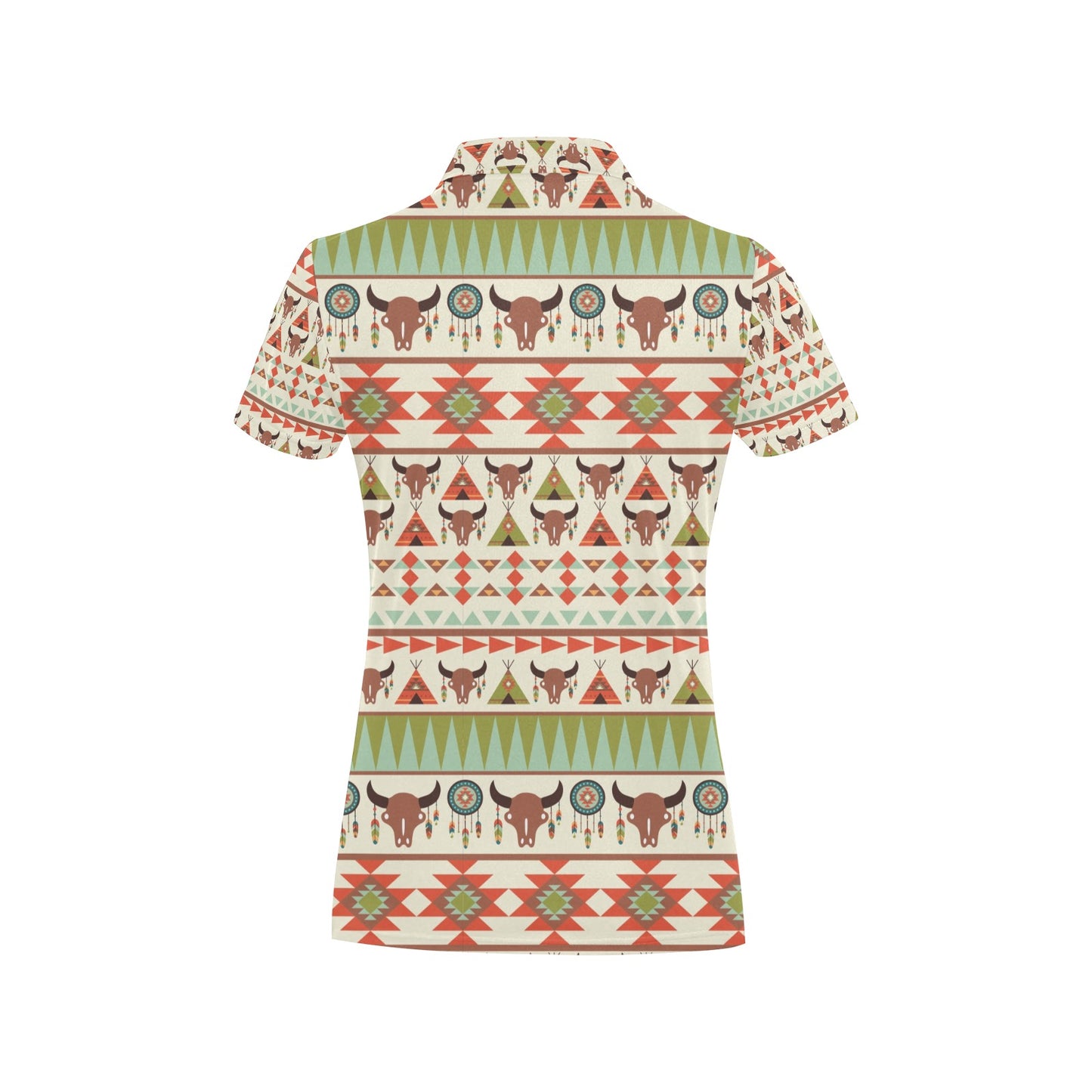 American indian Ethnic Pattern Women's Polo Shirt