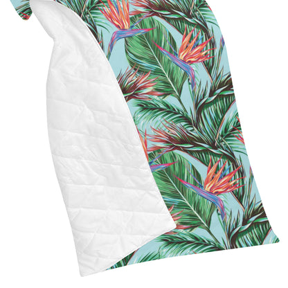 Bird Of Paradise Pattern Print Design BOP01 Premium Quilt