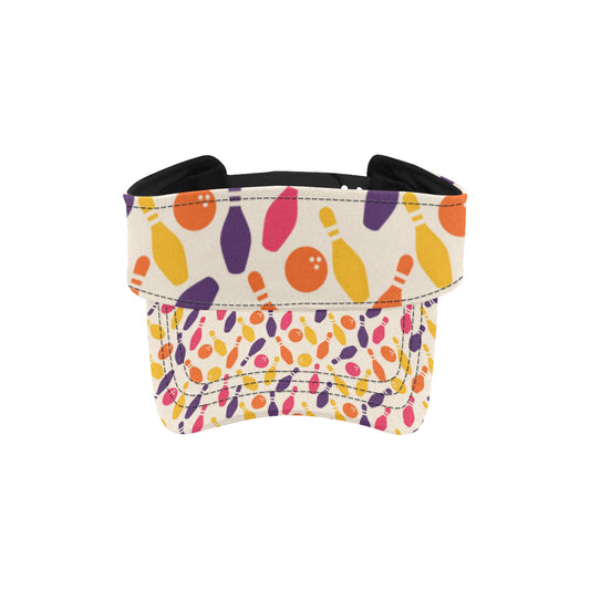 Bowling Pattern Print Design 06 Unisex Sun Visor