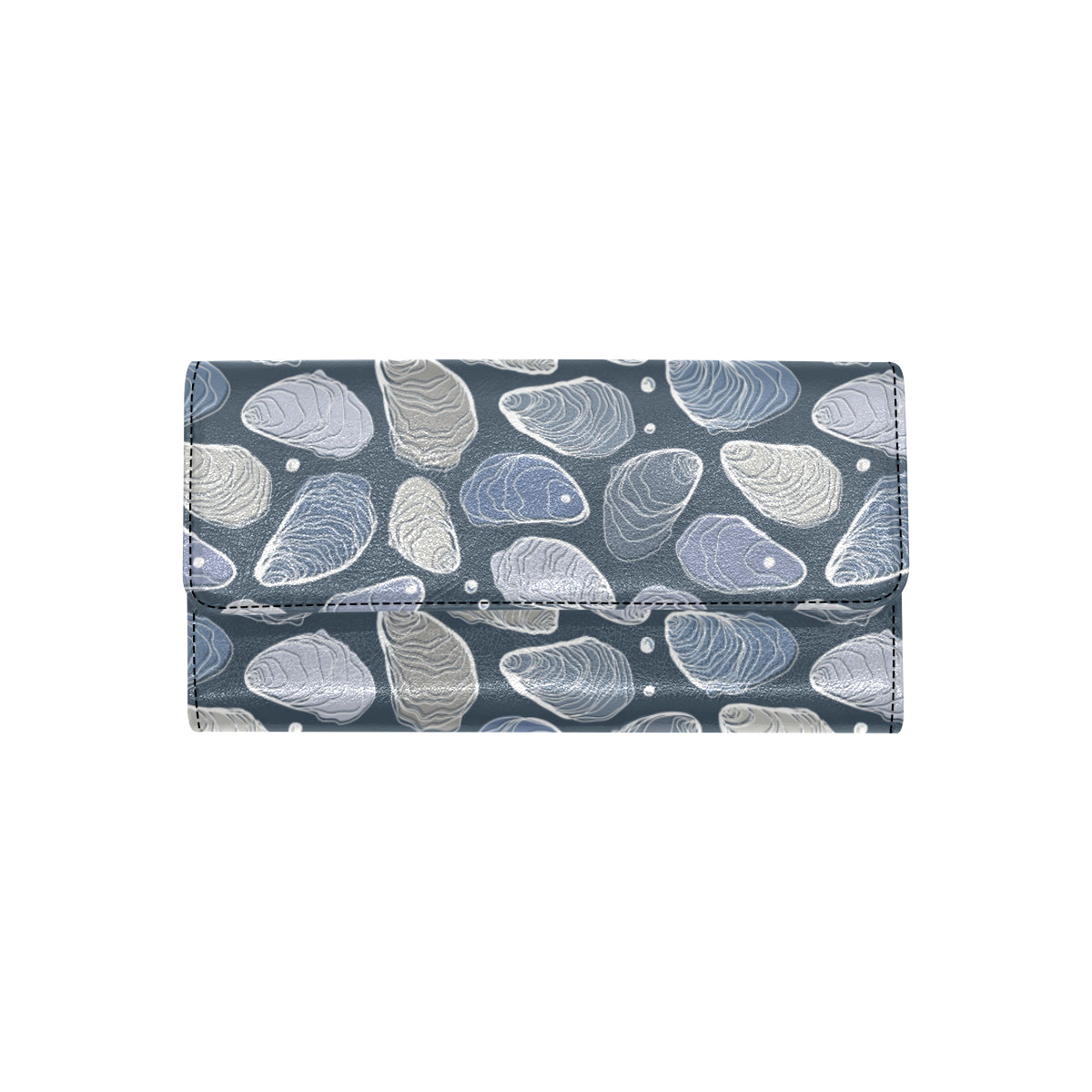 Oyster Pattern Print Design 02 Women's Trifold Wallet
